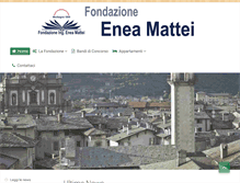 Tablet Screenshot of fondazionemattei.it